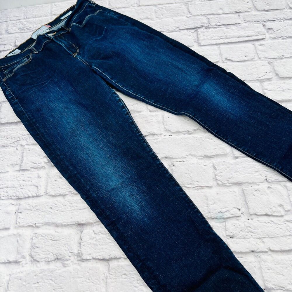 Lucky Brand Women's Sofia Skinny White Oak Cone Denim Jeans 12/31 Made In USA